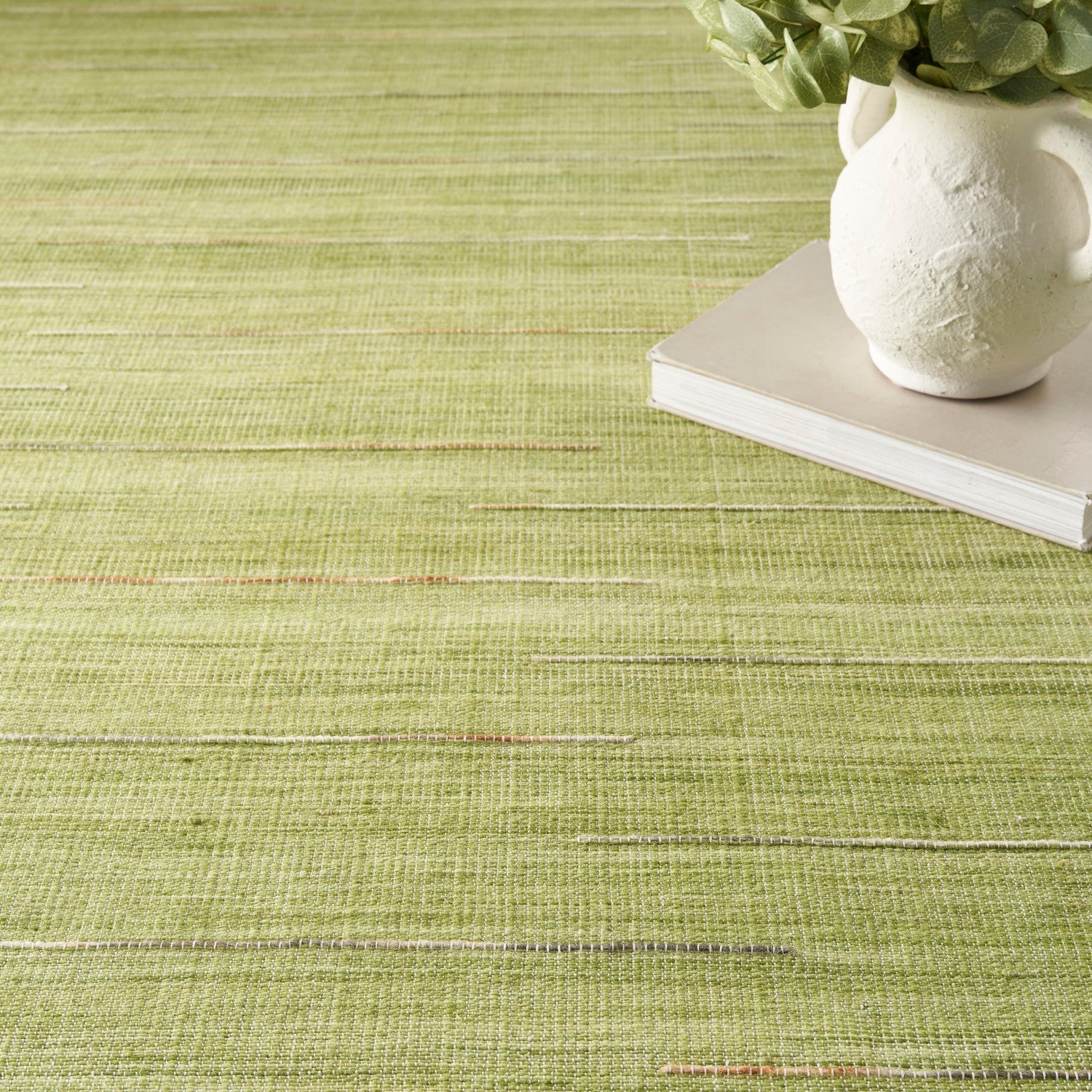 Interweave Green Modern Rug