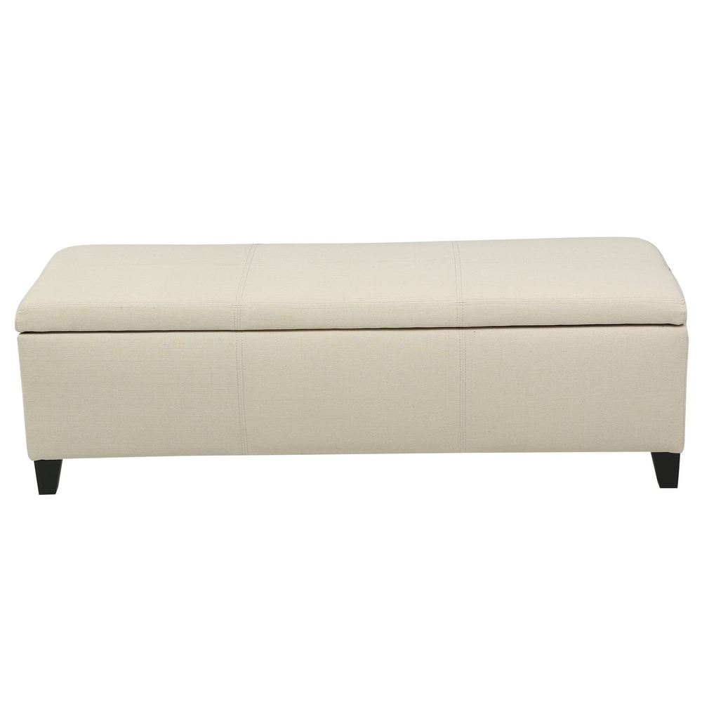 Lucinda Fabric Storage Ottoman Bench by Christopher Knight Home