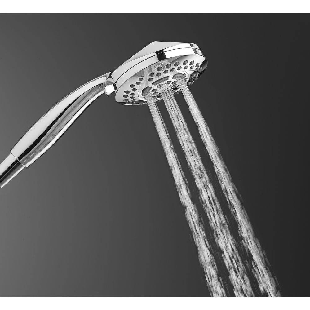 American Standard Hydrofocus 6-Spray 4.5 in. Single Wall Mount Handheld Rain Shower Head in Polished Chrome 1660207.002