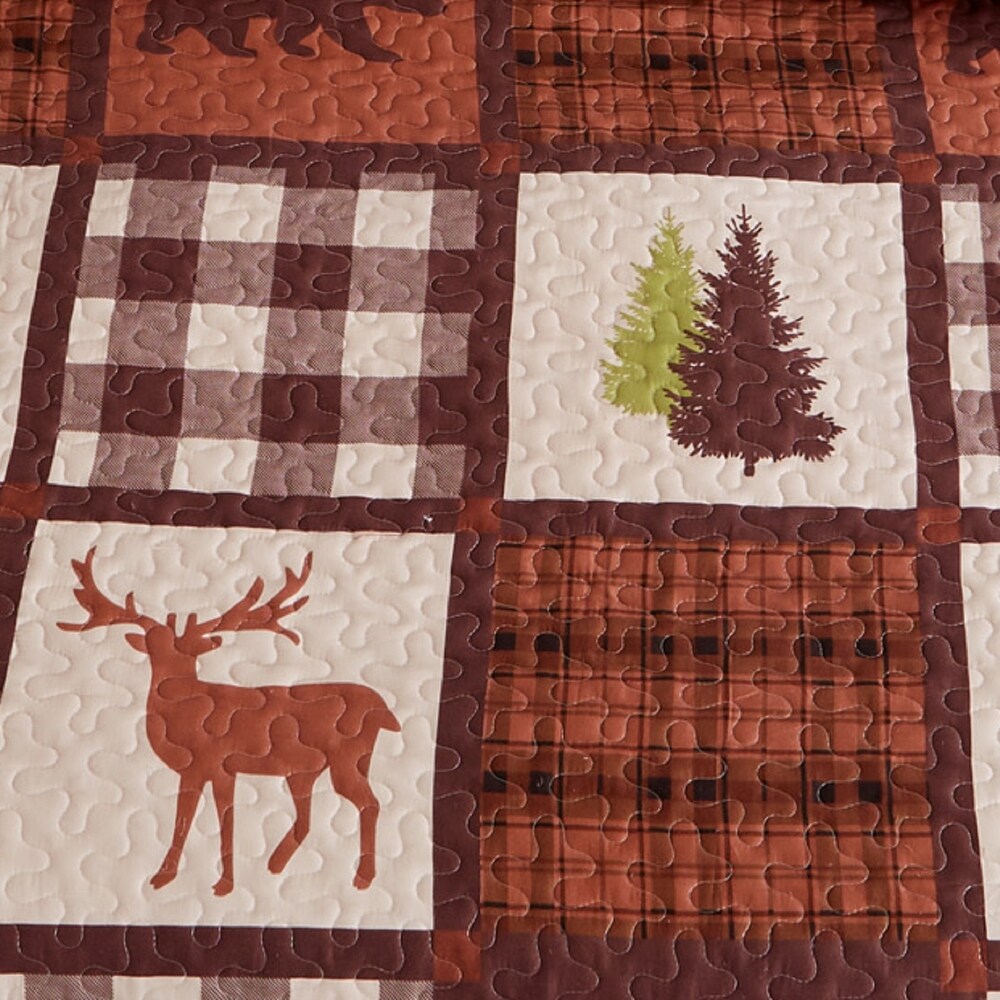 Premium Rustic Lodge  Season Quilt Set