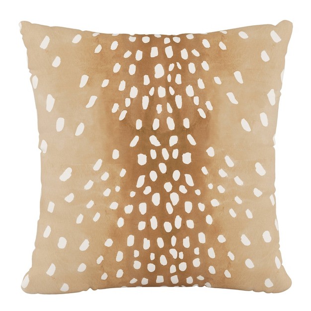 Skyline Furniture Square Outdoor Throw Pillow Fawn Natural