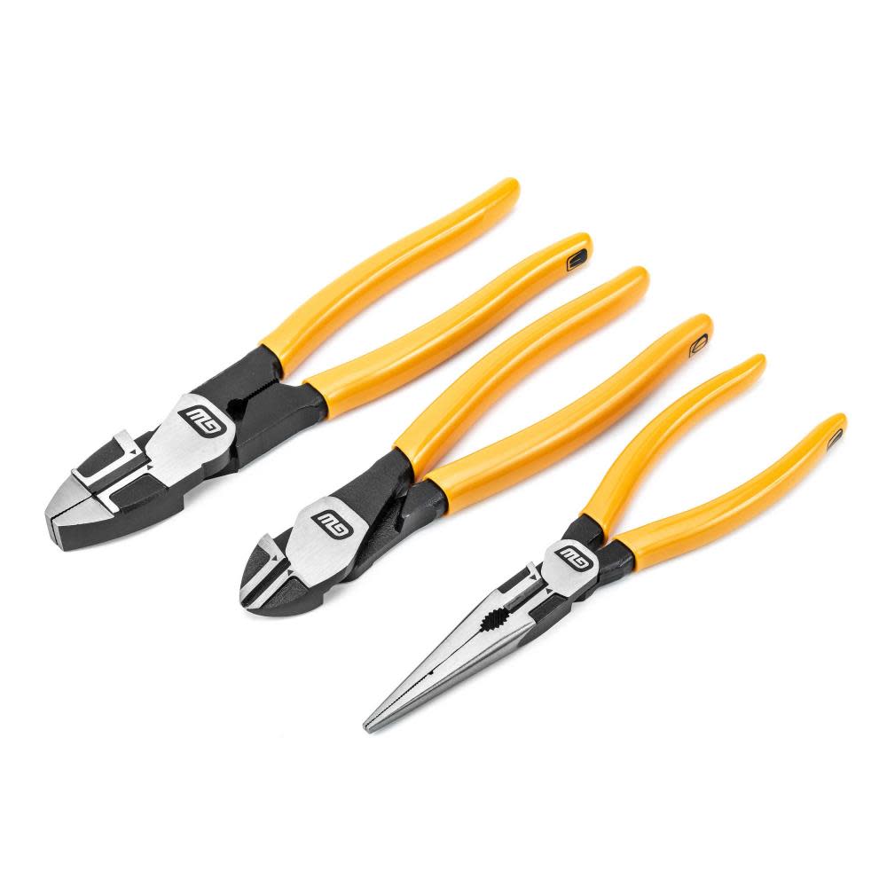 GEARWRENCH Pitbull Electricians Plier Set Dipped Handle 3pc 82202-06 from GEARWRENCH