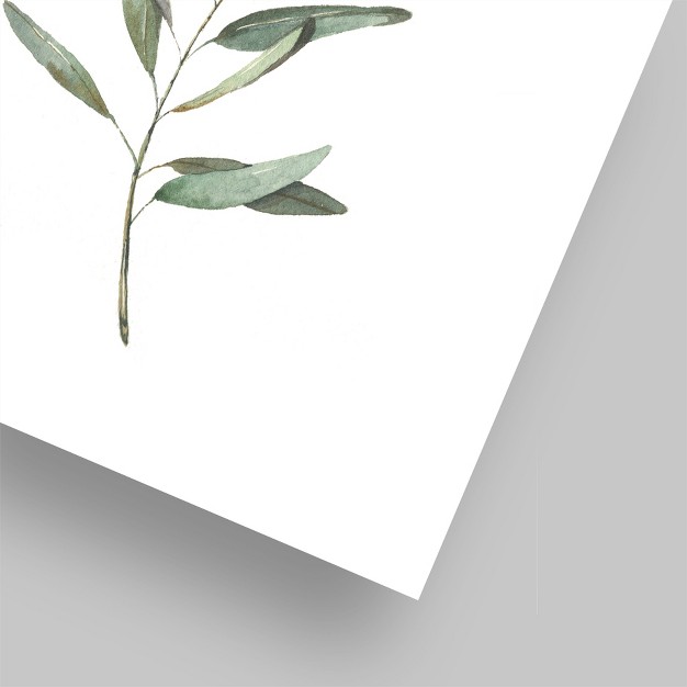 Americanflat Botanical Minimalist Olive Branch By Cami Monet Poster