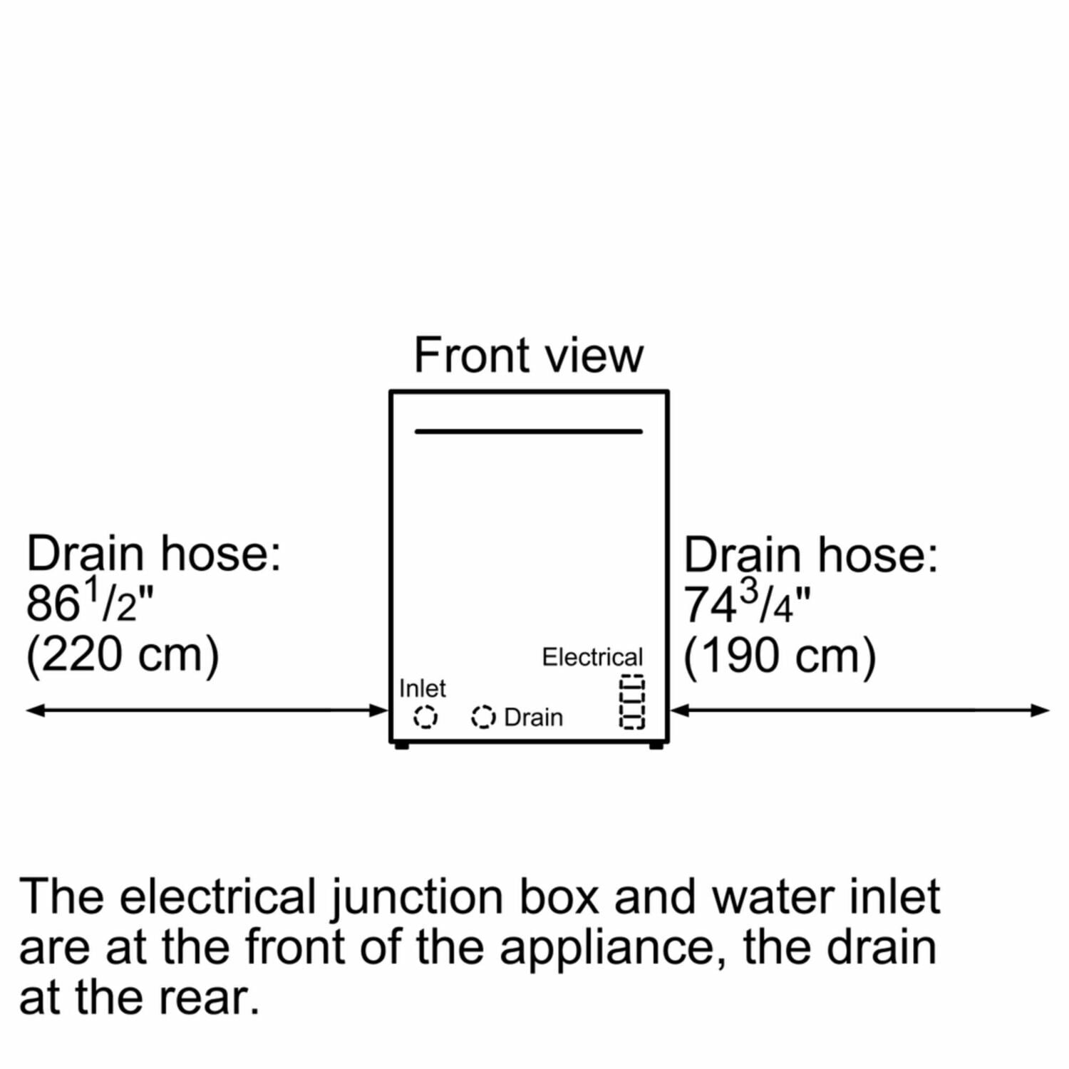 Bosch SHE3AR72UC Ascenta Recessed Hndl, 6/2 Cycles, 50 Dba, Adj Rack - Wh