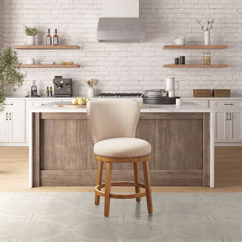 Madison Park Monica Swivel Counter Stool