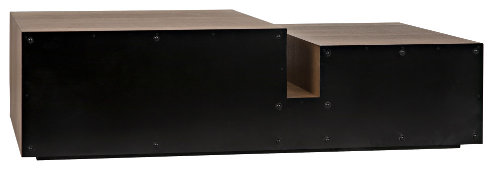 Nido Coffee Table  Black Metal   Transitional   Coffee Tables   by Noir  Houzz