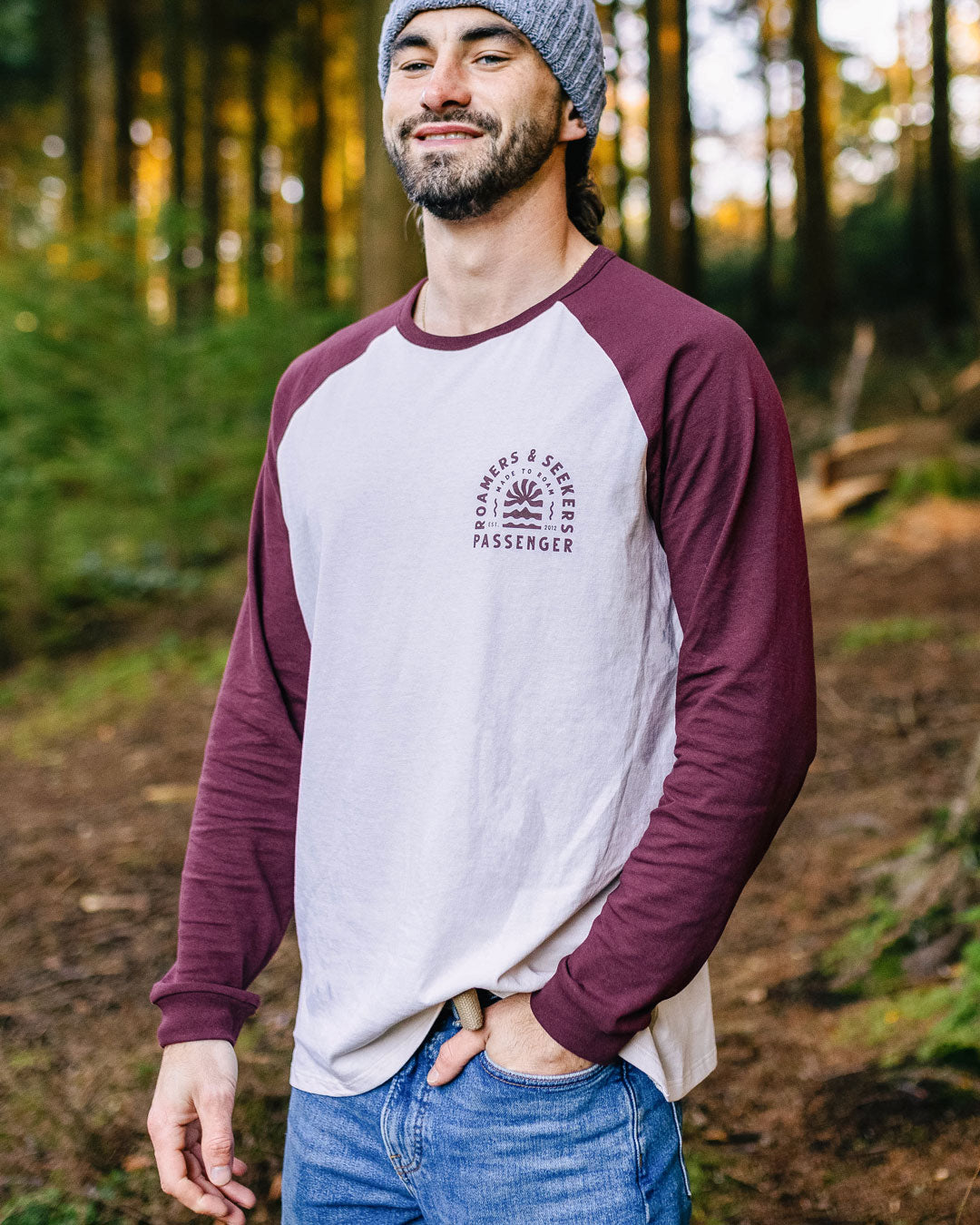 Evenfall Recycled Cotton Ls T-Shirt - Windsor Wine