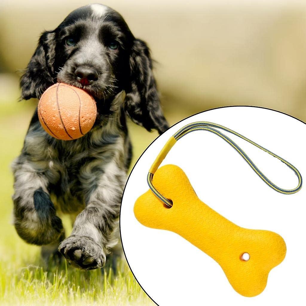 Large Dog Chew Toy Bone Floating With Rope Interactive Dog Toys Heavy Duty Play Gift For Large/medium Dogs Teeth Cleaning Aggressive Chewers - -