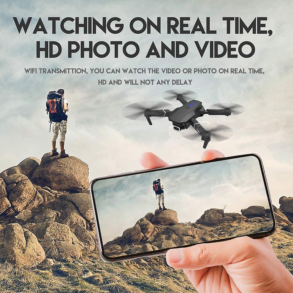 Rc Drone Hd 1080p Wifi Fpv Drone Height Hold Rc Foldable Quadcopter Drone Gift Toy