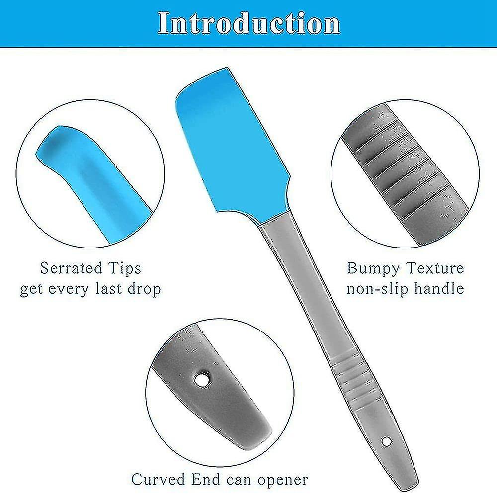 Kitchen Scraper Spatula Silicone Mini Spatula，curved Small Spatula，food Can Spatula For Cooking Baki