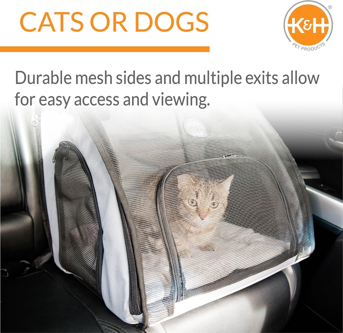 KandH Pet Products Travel Safety Pet Carrier