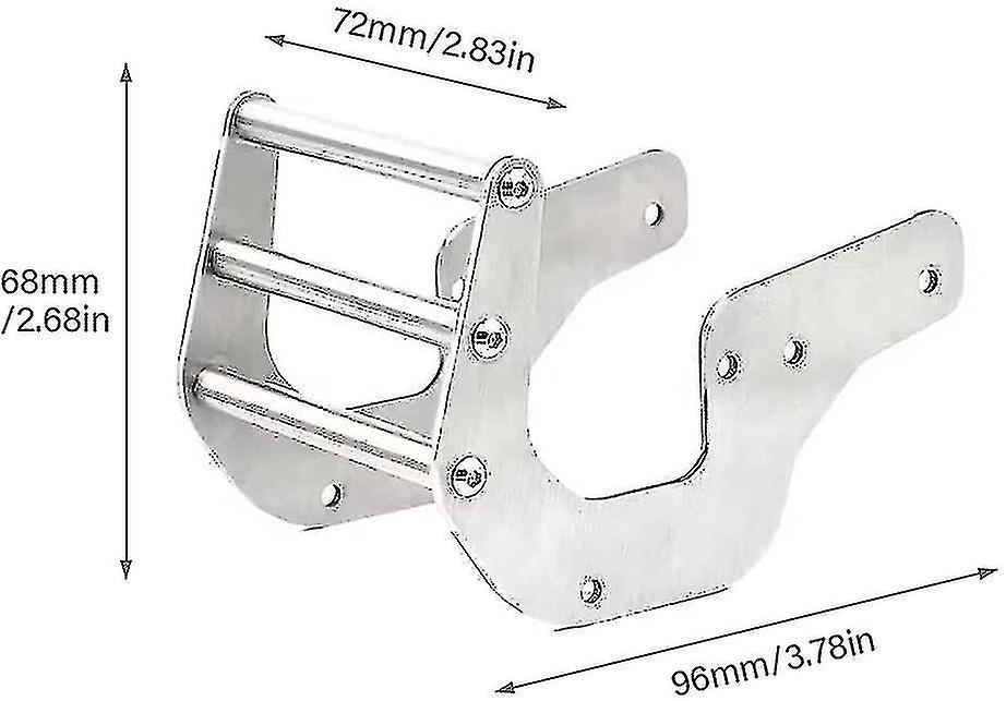 Front Bumper Easy Install Replacement 4wd Solid Axle Monster For Losi Lmt 1/10(silver)