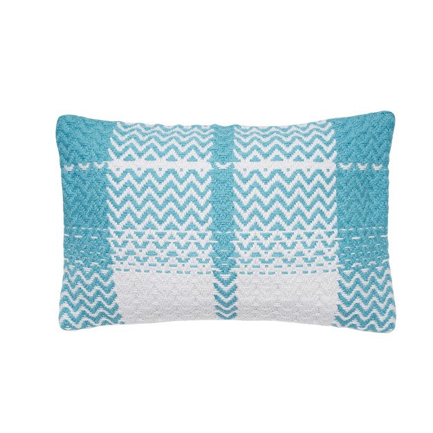 X 18 quot Sim Wave Woven Outdoor Throw Pillow