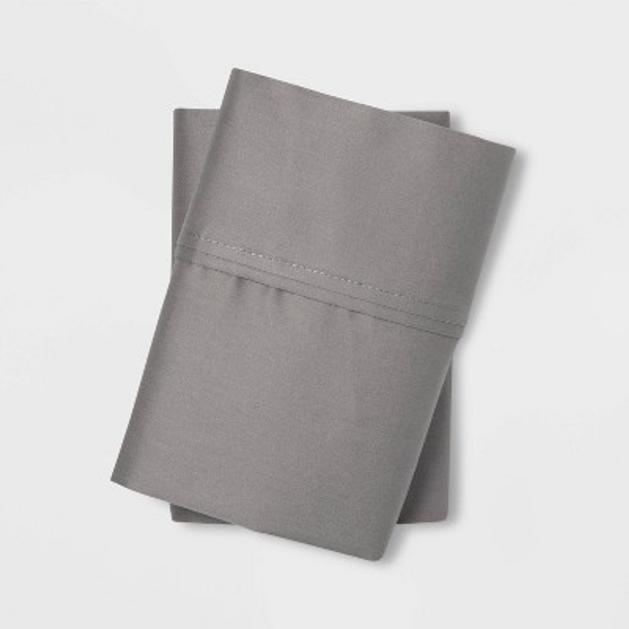 King 400 Thread Count Solid Performance Pillowcase Set Gray - Threshold™