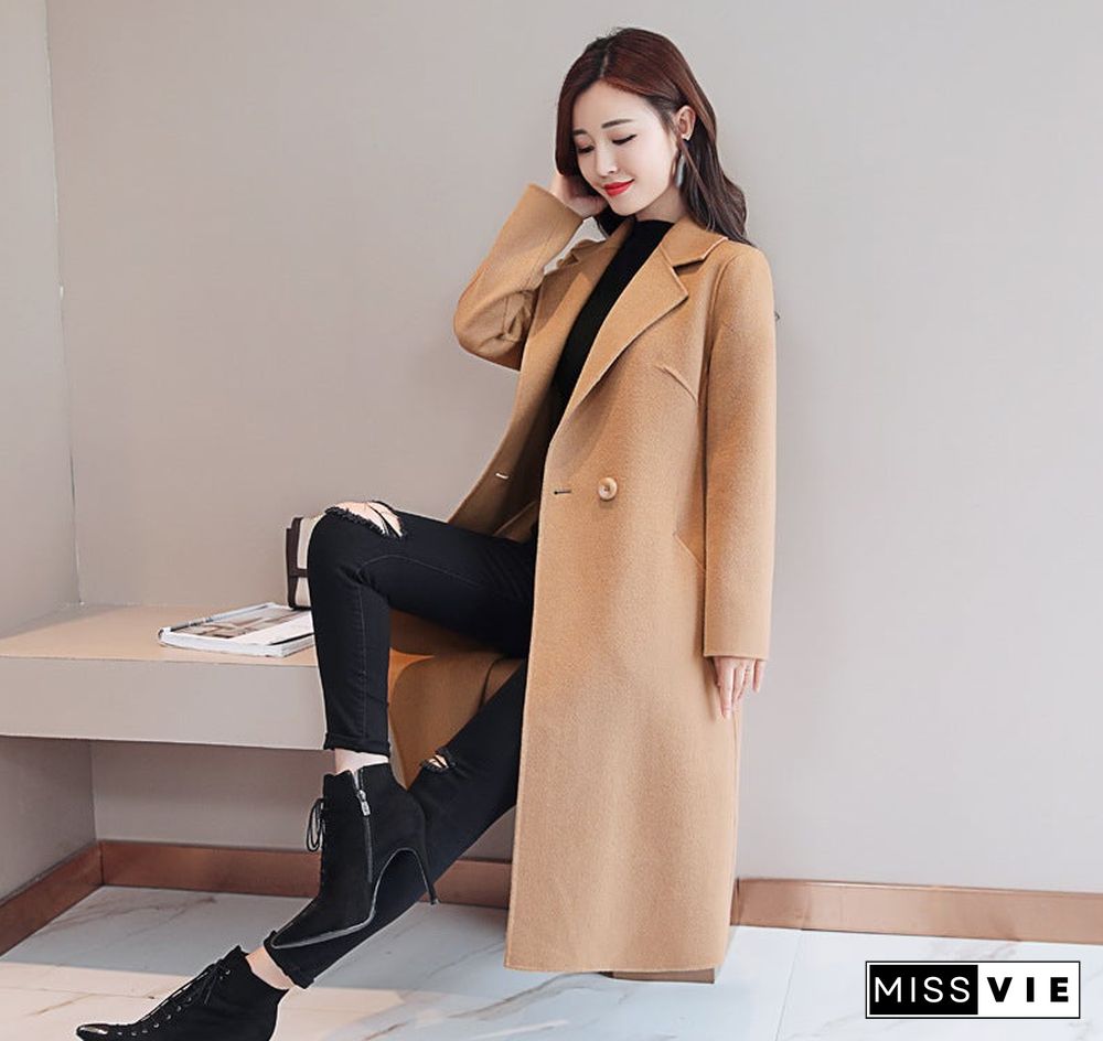 Women's Autumn And Winter New Woolen Coat