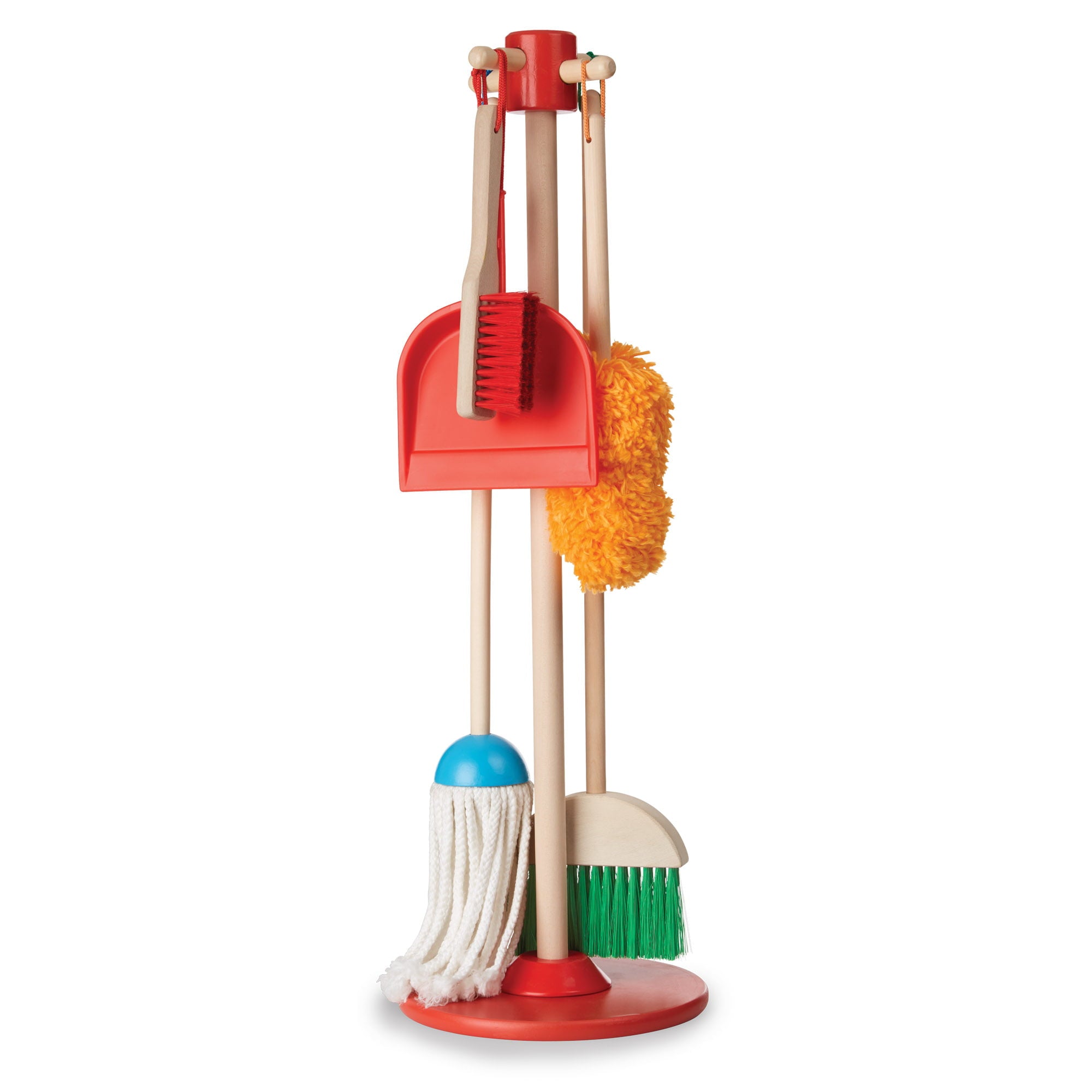 Melissa and Doug Dust! Sweep! Mop! 6-Piece Pretend Play Set - FSC-Certified Materials