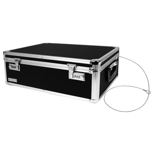 Vaultz Locking Storage Chest Black