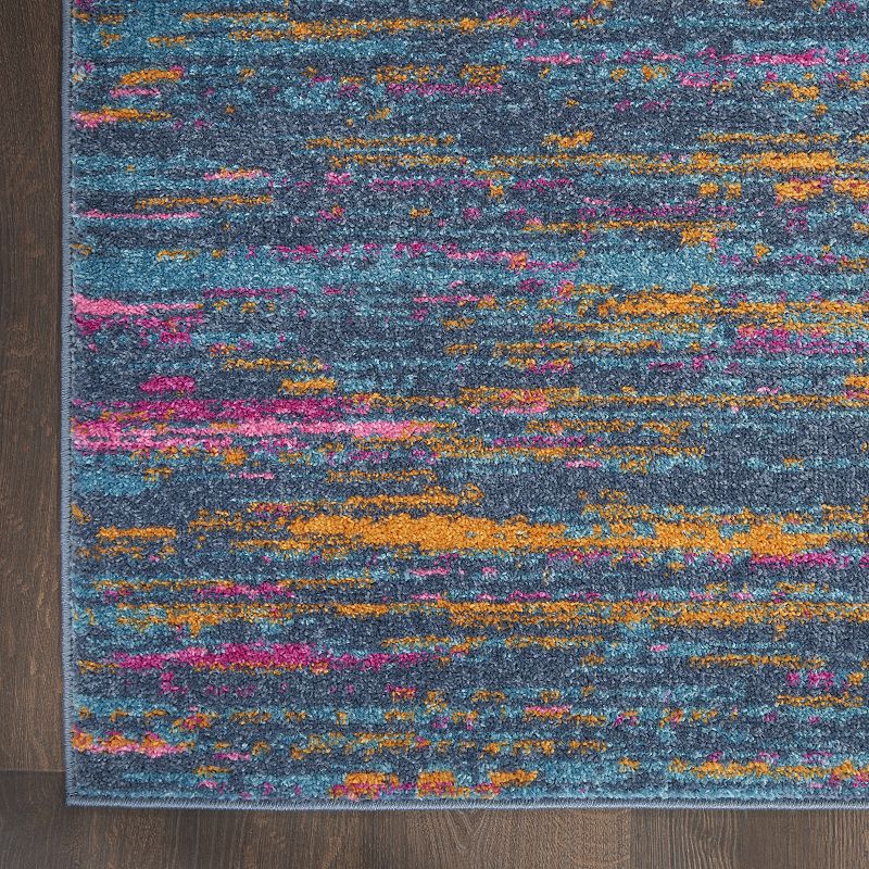 Nourison Passion Ojai Blue Multi Area Rug