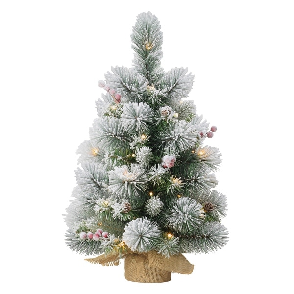 Puleo International PreLit 2' Table Top Artificial Christmas Tree