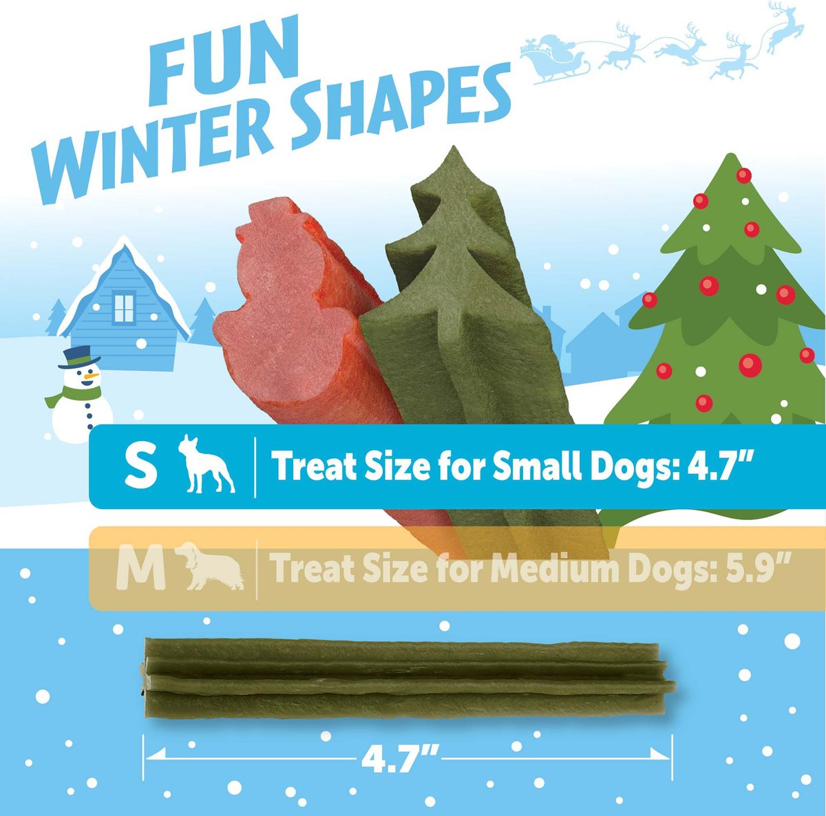 WHIMZEES Holiday Small Grain-Free Dental Dog Treats