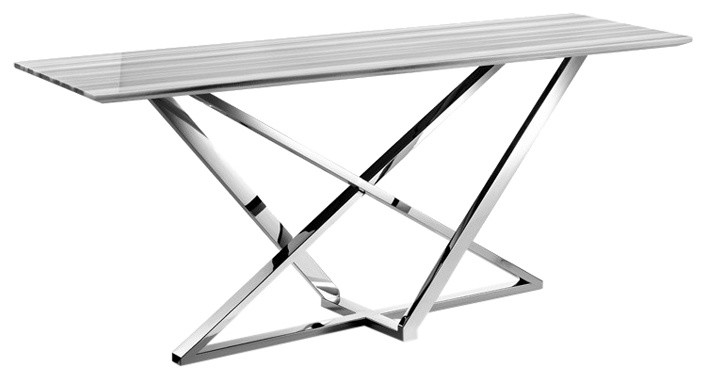 Ingrid Marble Console Table   Contemporary   Console Tables   by LIEVO  Houzz