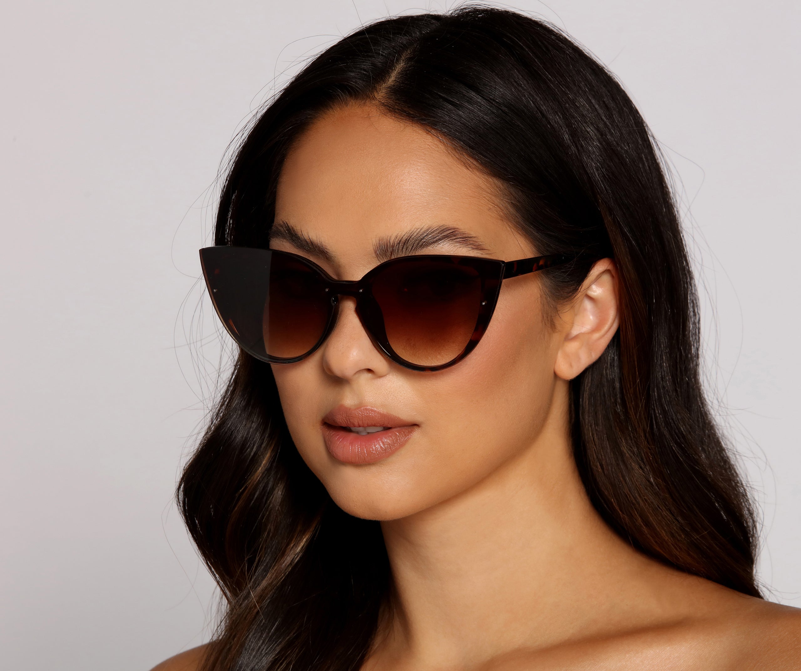 Leopard Print Cat Eye Sunglasses