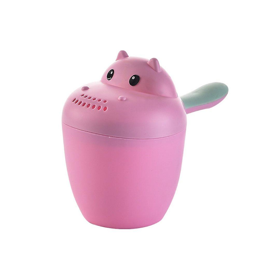 Infant Hippo Shampoo Cup Lovely Handle Design Multifunctional Safe And Non-toxic Cup Lovely Cartoon Style