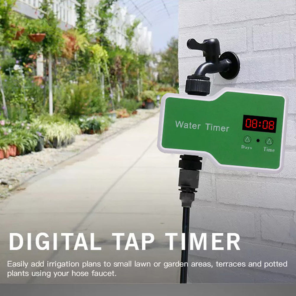 Docooler LCD Screen Garden Irrigation Control Device Auto Water Saving Irrigation Controller Digital Plant Watering Timer