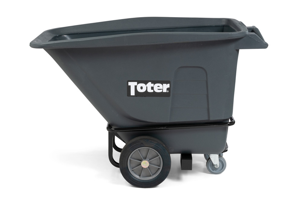 Toter 1/2 Cubic Yard 1200 lbs Capacity Heavy Duty Tilt Truck Gray ;