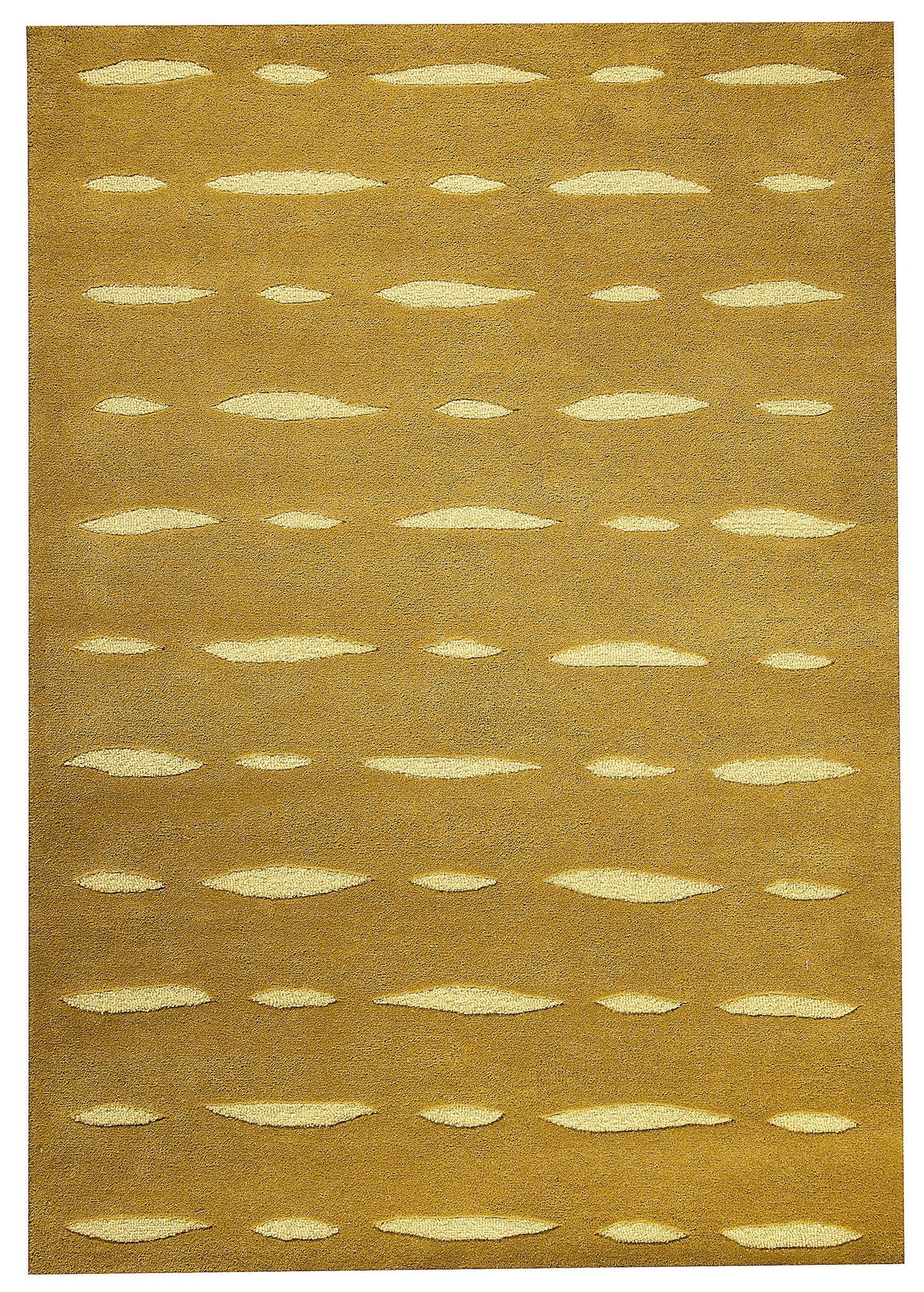 Wink Collection Hand Tufted Wool Area Rug in Olive