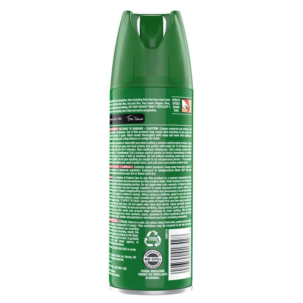 OFF! Deep Woods 6 oz. Insect Repellent Aerosol Spray SCJ333242