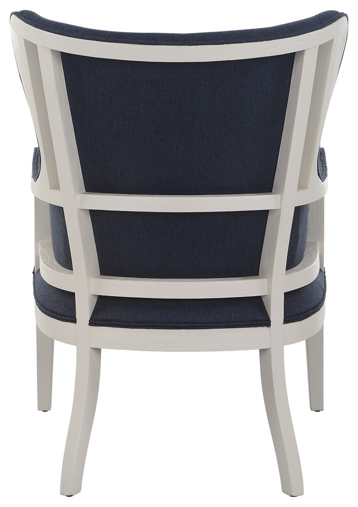 Uttermost Gordonston Blue Fabric Accent Chair   Transitional   Armchairs And Accent Chairs   by Modern Furniture LLC  Houzz