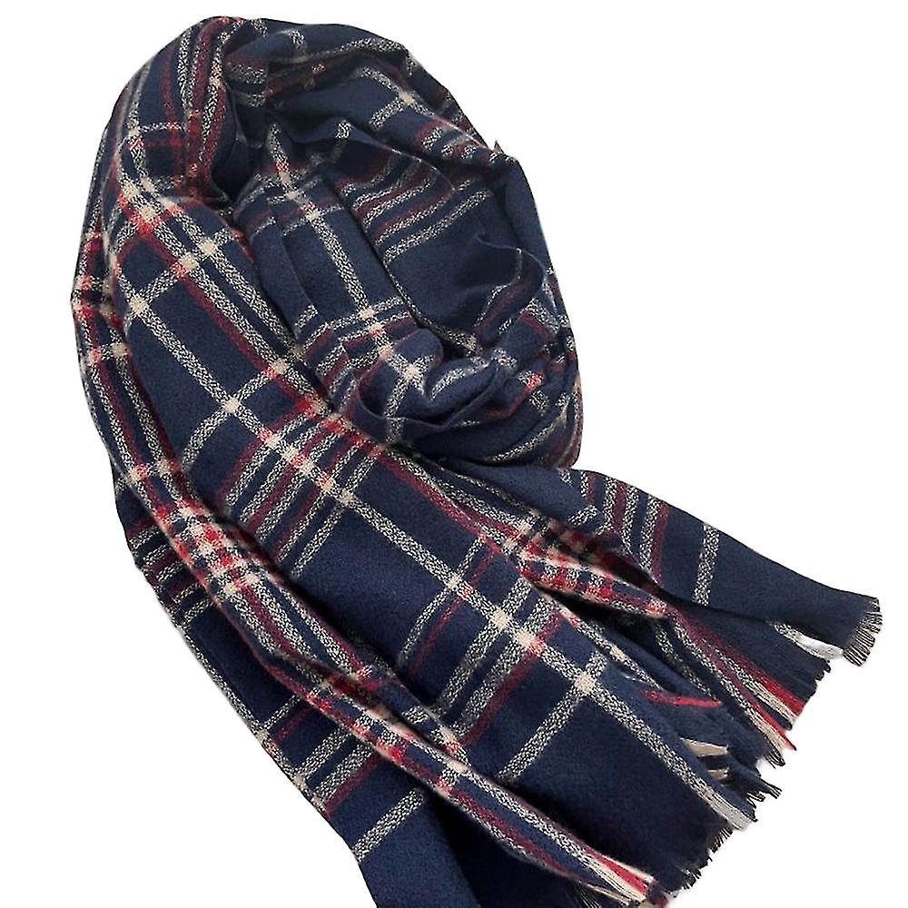 Women's Fashion Scarves With Cute Grid Breathable Imitation Cashmere Design For Cold Weather Outdoor Skiing And Cycling