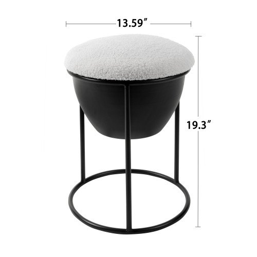 ottoman  Storage Footstool  Modern Accent Stools M...