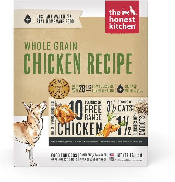 The Honest Kitchen Whole Grain Chicken Recipe Dehydrated Dog Food