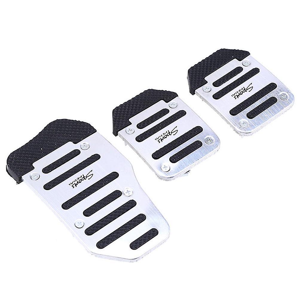 Born Pretty 3pcs/set Universal Car Manual Series Automatic Brake Accelerator Non-slip Foot Rest Pedal Pad Cover Car Accessories