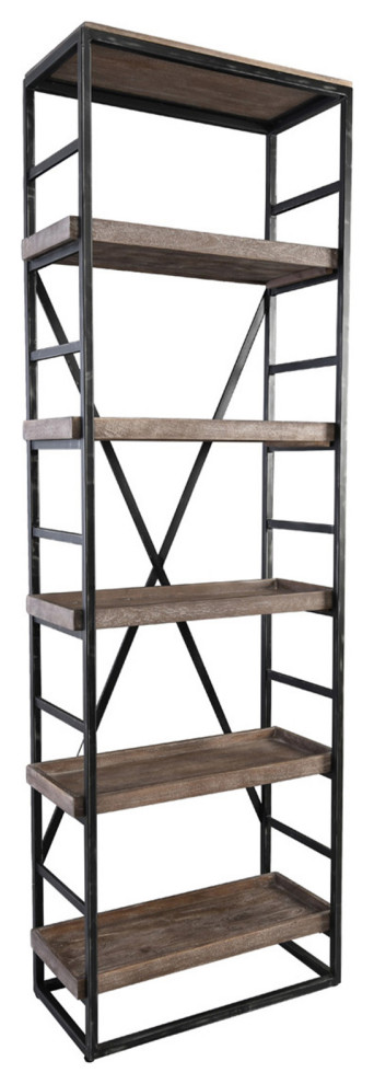 Ladder Bookcase Shelf   Industrial   Bookcases   by Design Mix Furniture  Houzz