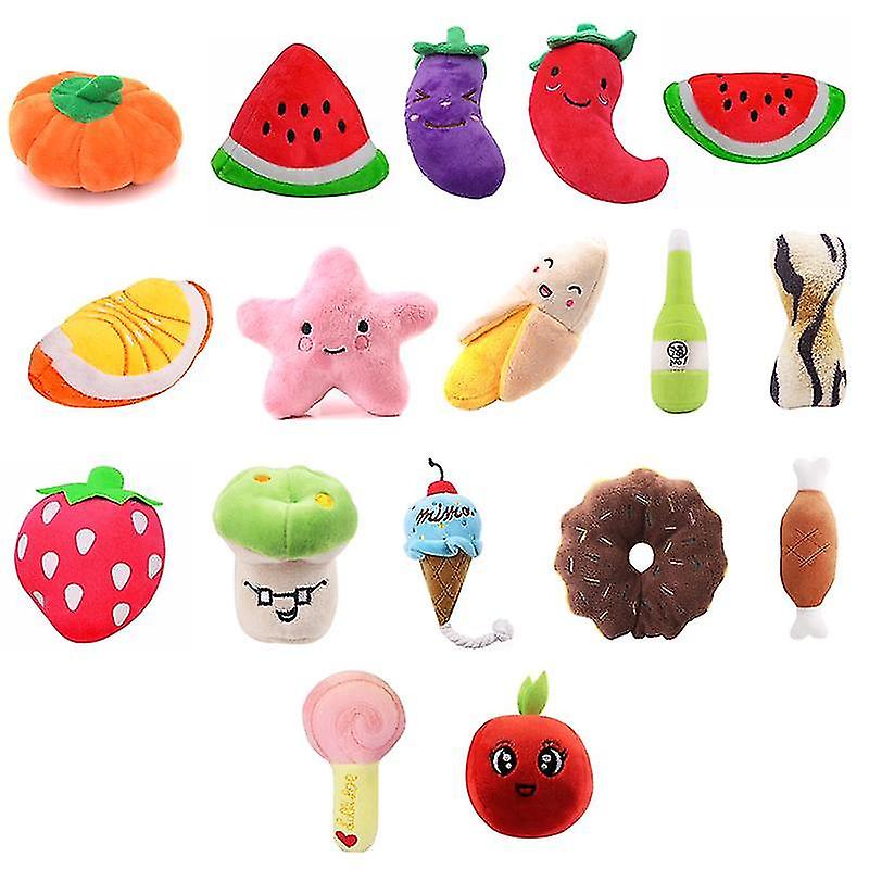 1pc Creative Cartoon Plush Dog Toy Star Shape Bite-resistant Pet Chew Toy Pet Squeaky Toys Pet Supplies Dog Favors