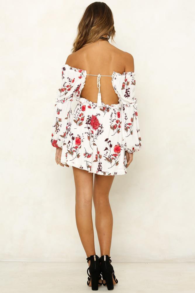 Losing Touch Dress White