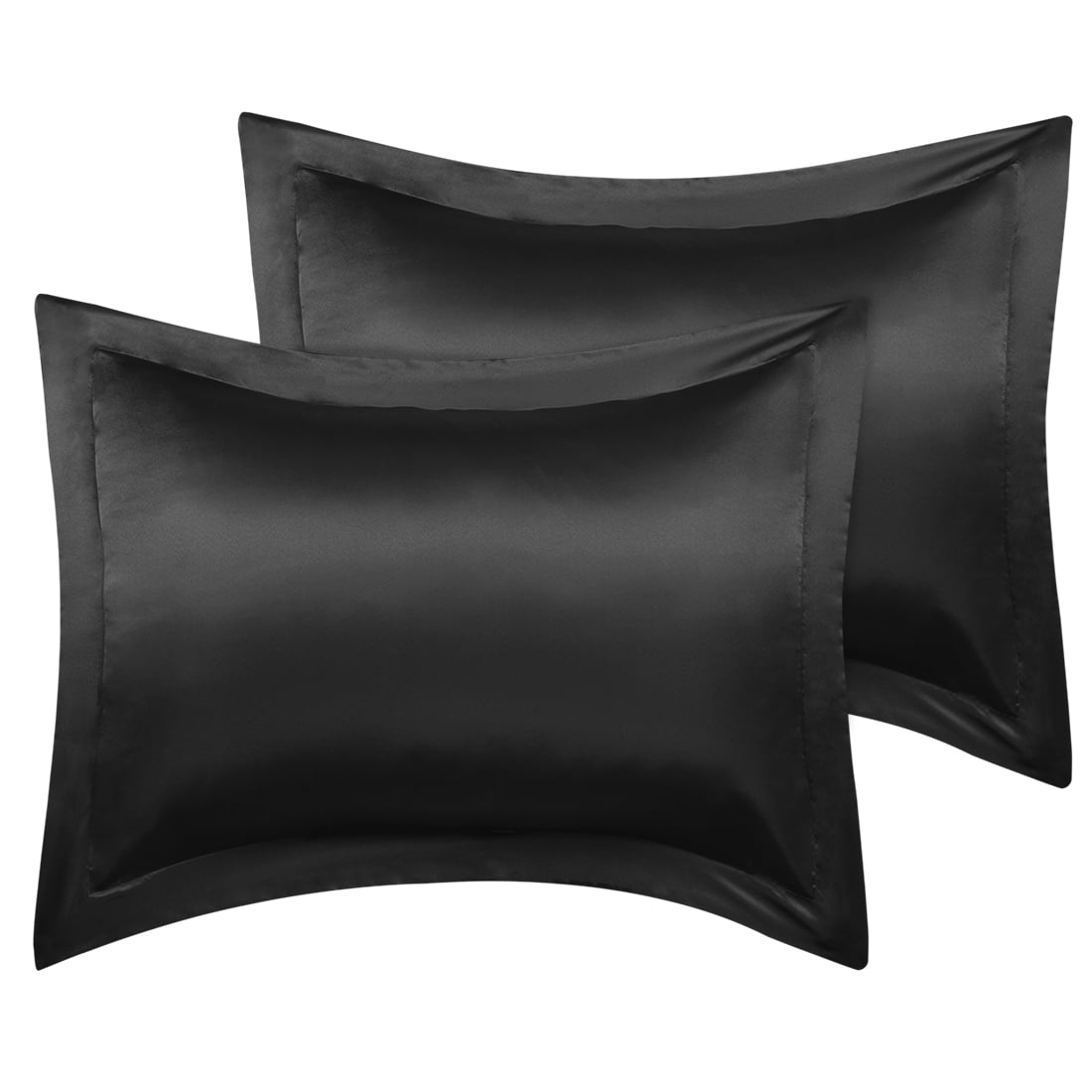 Unique Bargains 2-Pack Silky Satin Pillow Shams， 20