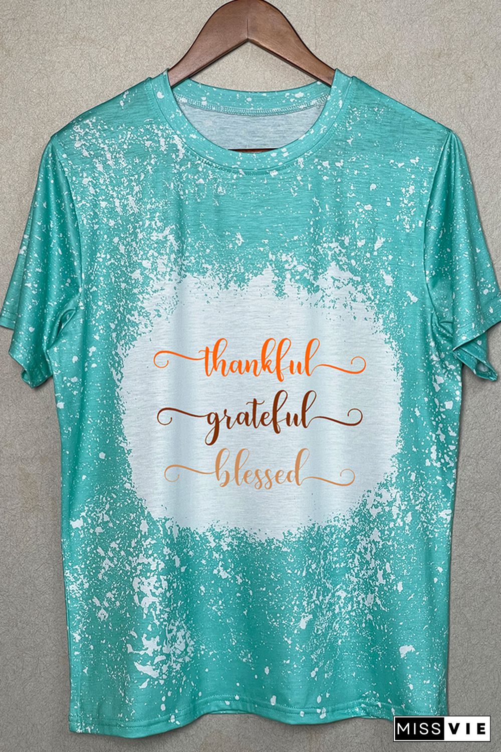 Thankful, Grateful, Blessed Graphic Tee Wholesale