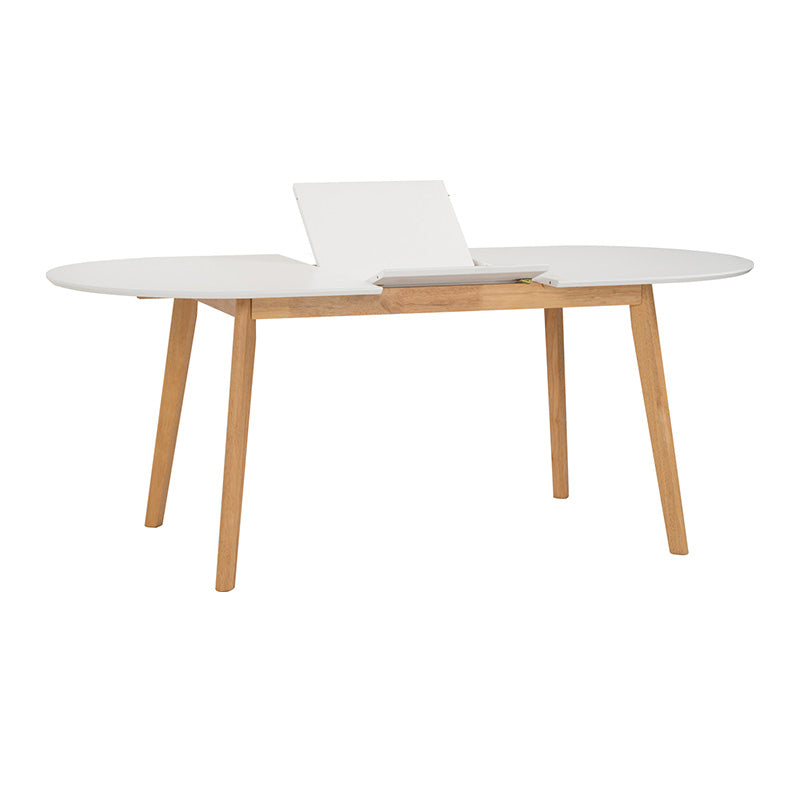 WERNER Extendable Dining Table 150-195cm  - Natural & White