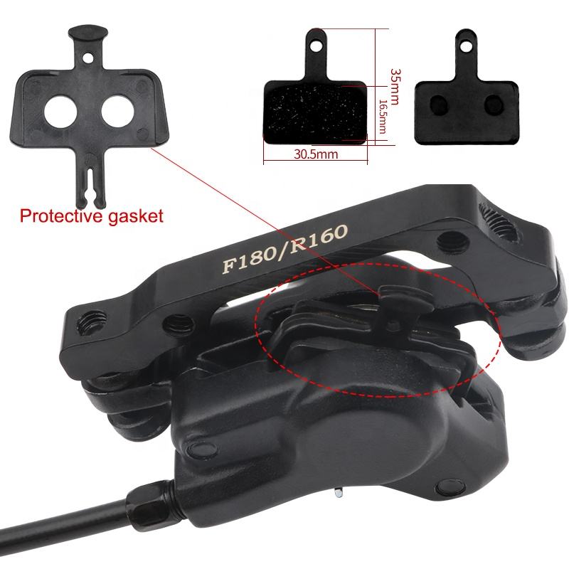 Hot Sale Left Rear Right Front Bicycle Brake Hydraulic 160mm Disc Brake 800/1400mm Mountain Clamp Oil Brakes Bike Cycling Parts