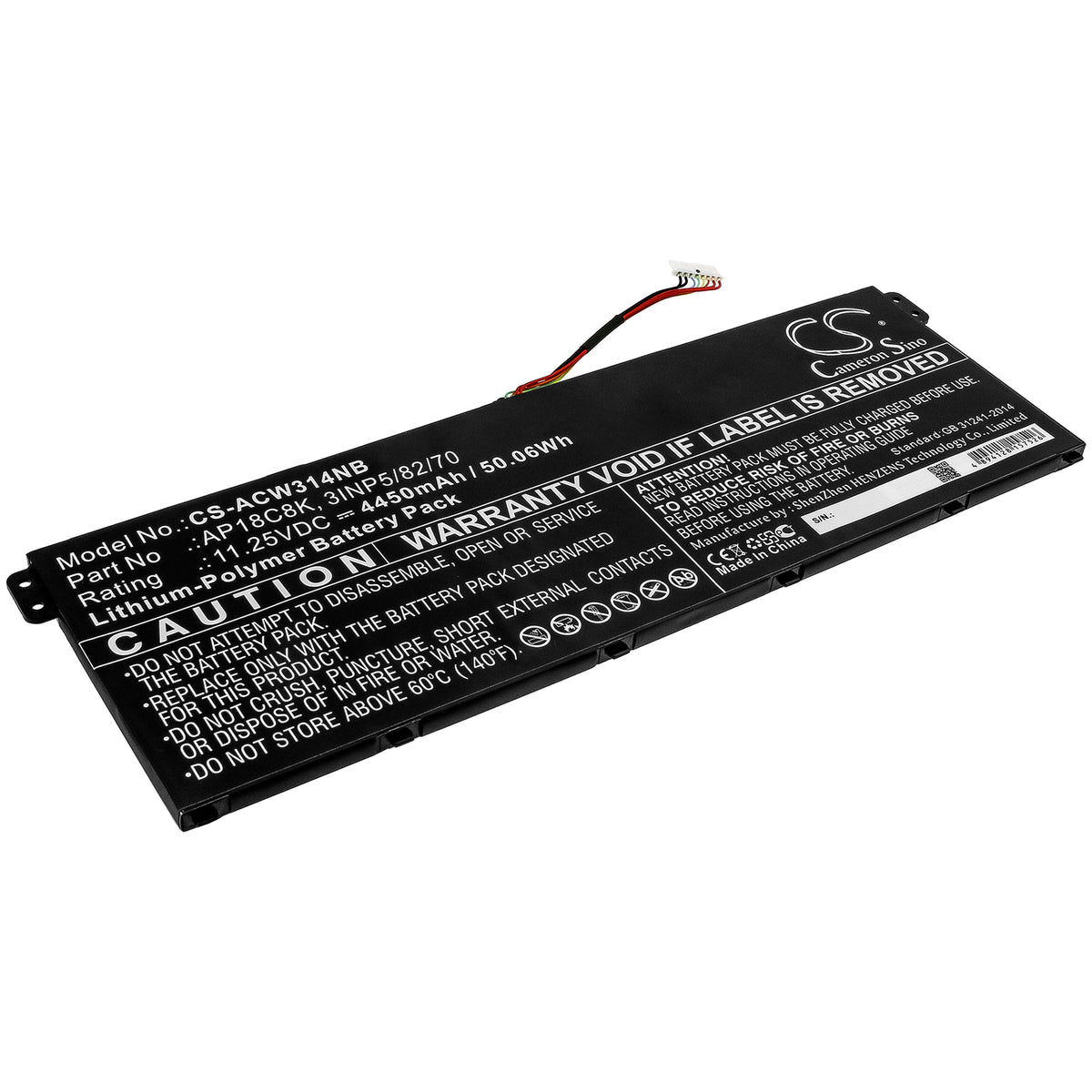 Acer Aspire 5 A5145258U3 Chromebook 314 C933 Chr Replacement Battery BatteryClerkcom Laptop and Notebook