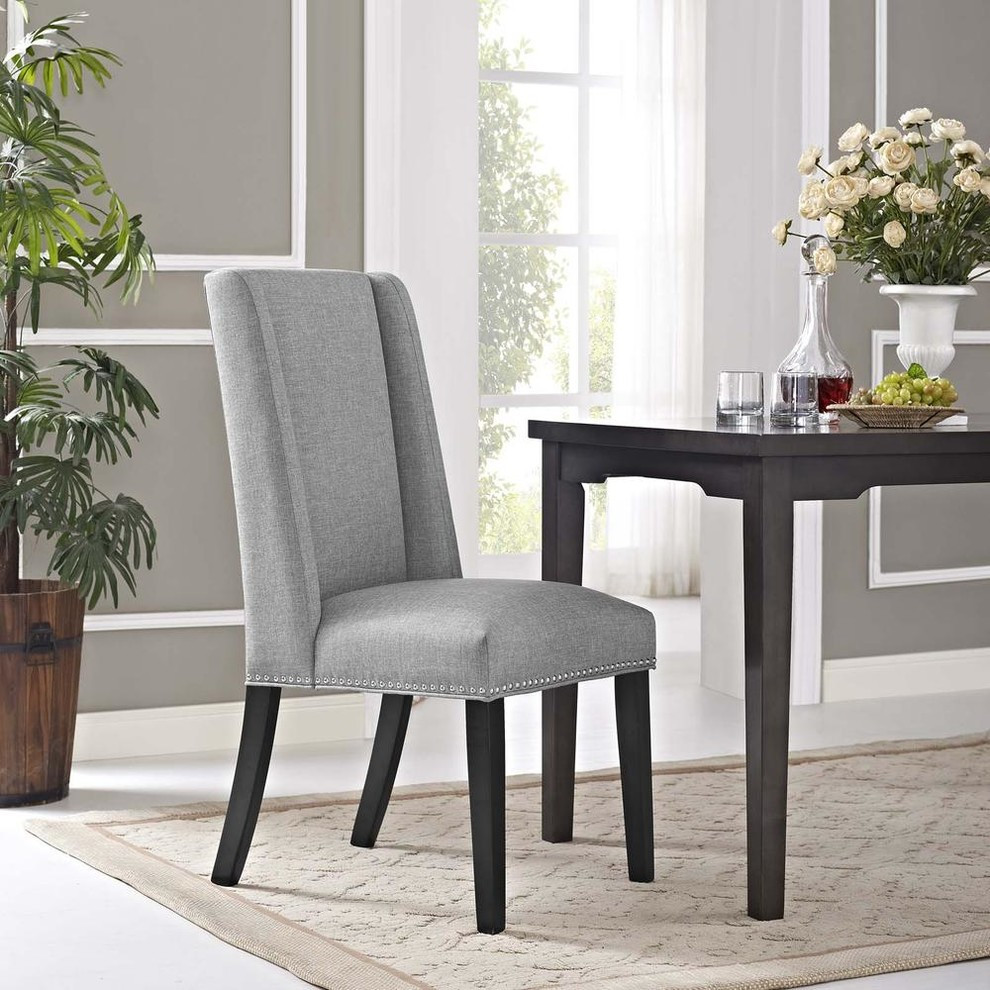 Baron Fabric Dining Chair   Transitional   Dining Chairs   by BisonOffice  Houzz