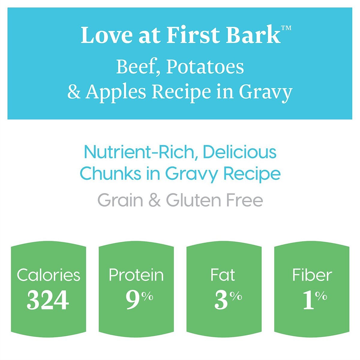 Solid Gold Love At First Bark Beef， Potatoes and Apples Puppy Recipe Grain-Free Canned Dog Food