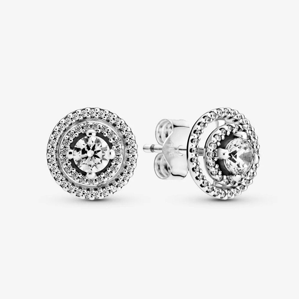 PANDORA  Sparkling Double Halo Stud Earrings