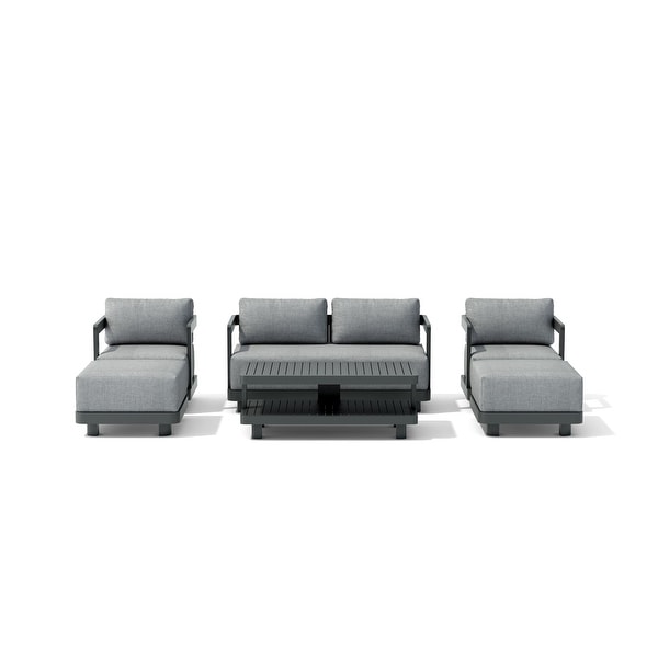 SET902AL 6pc Granada Aluminum Deep Seating