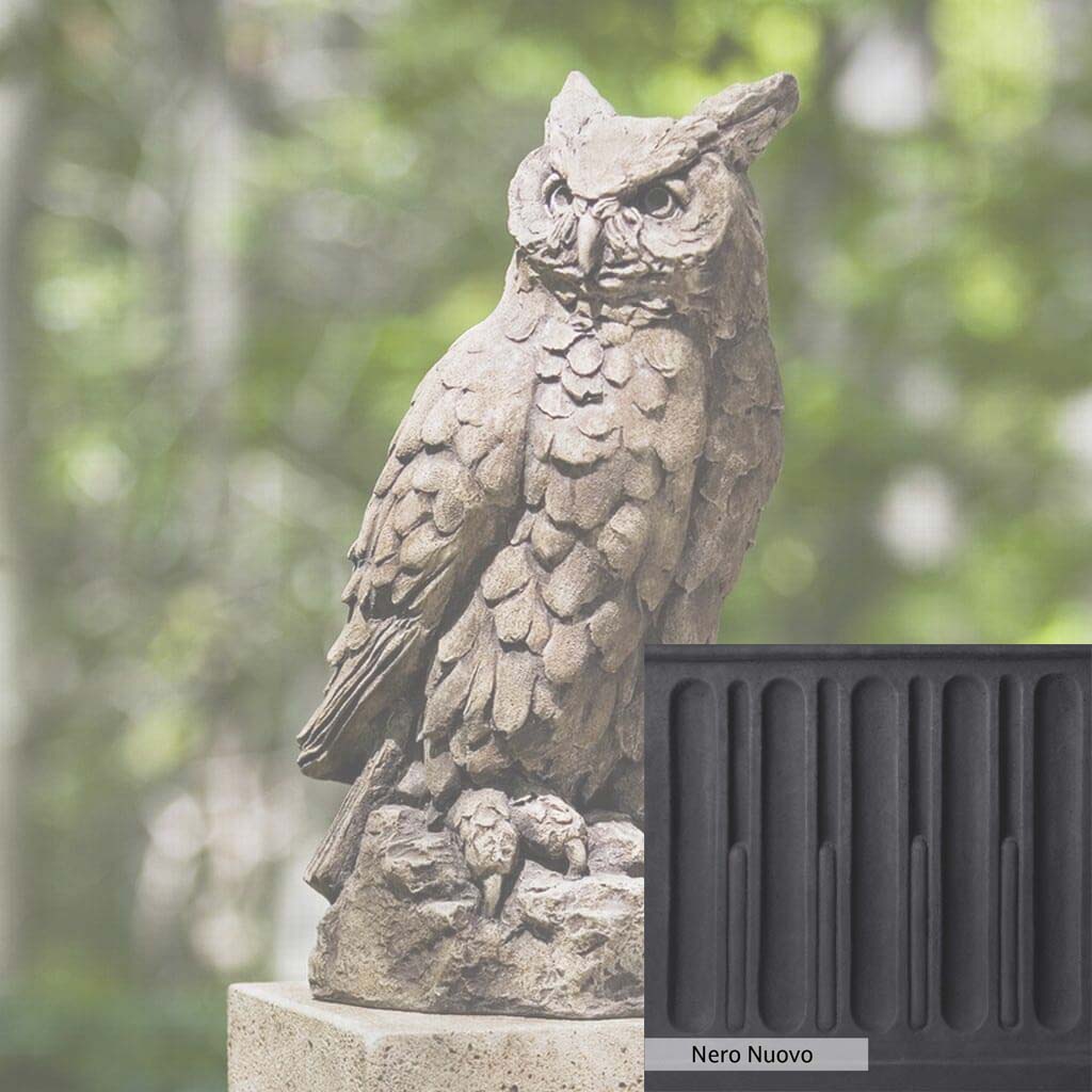 Campania International Large Horned Owl Statue