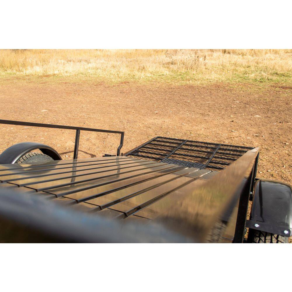 DK2 1950 lbs. Capacity 6 ft. x 10 ft. Open Rail Utility Trailer Kit with 48 in. Drive-Up Gate MMT6X10